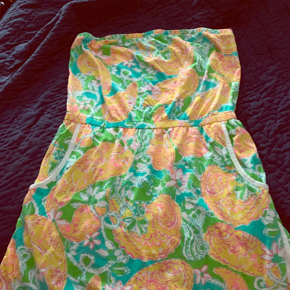 Lilly Pulitzer pop goes the lemur romper sz XL